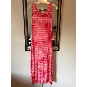 Pink Tie Dye Maxi Dress